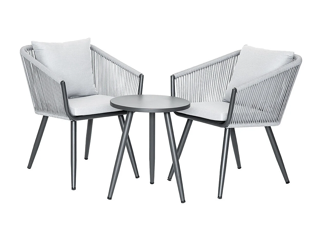 Tumbona relajante de cuerda tejida