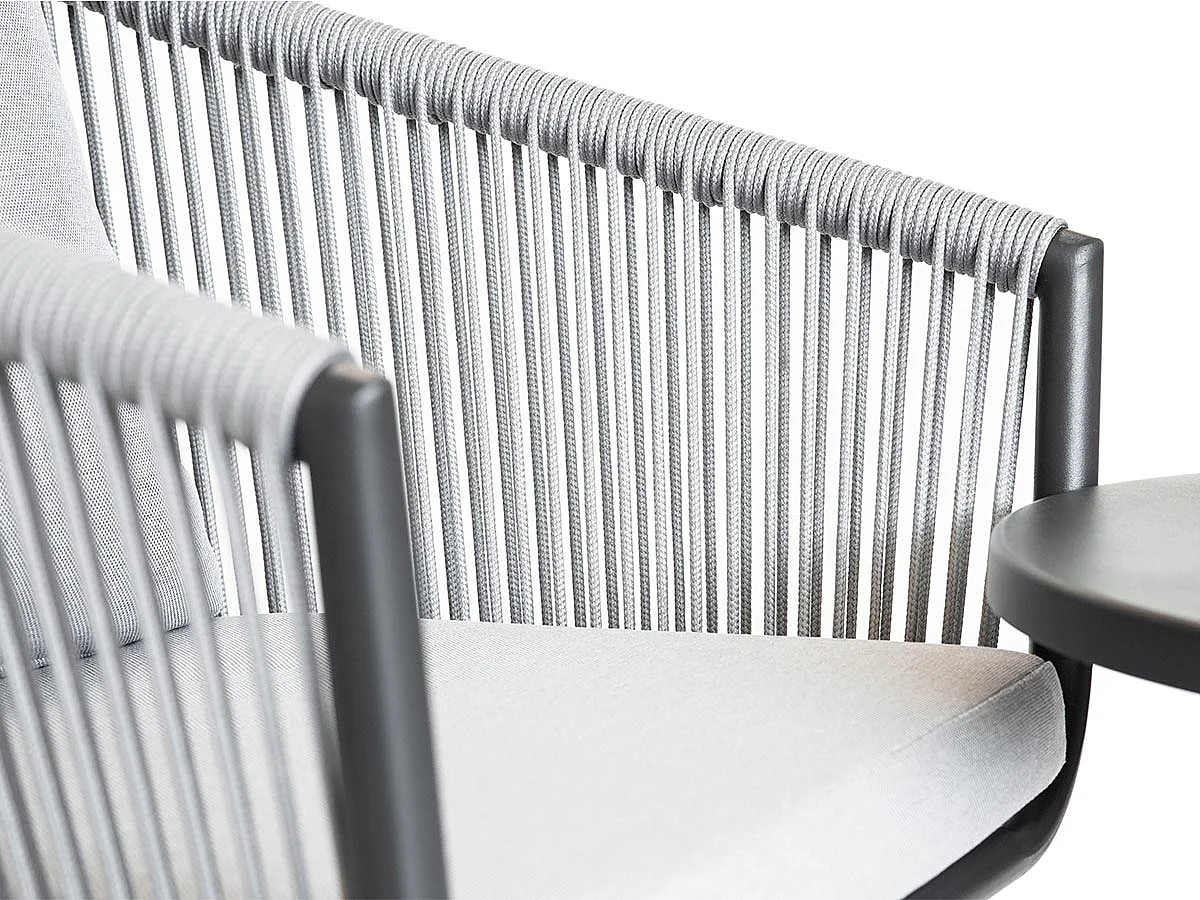 Tumbona relajante de cuerda tejida