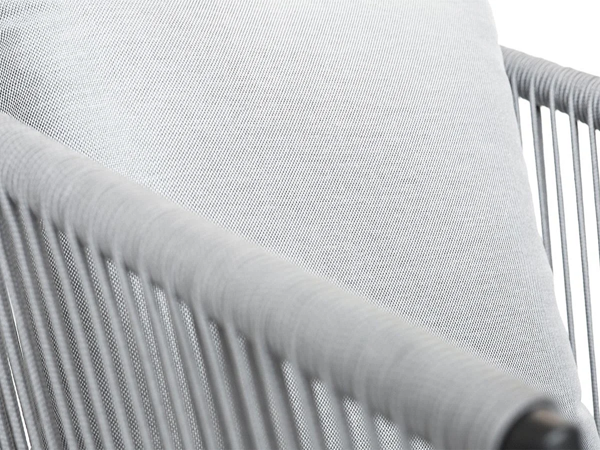 Tumbona relajante de cuerda tejida