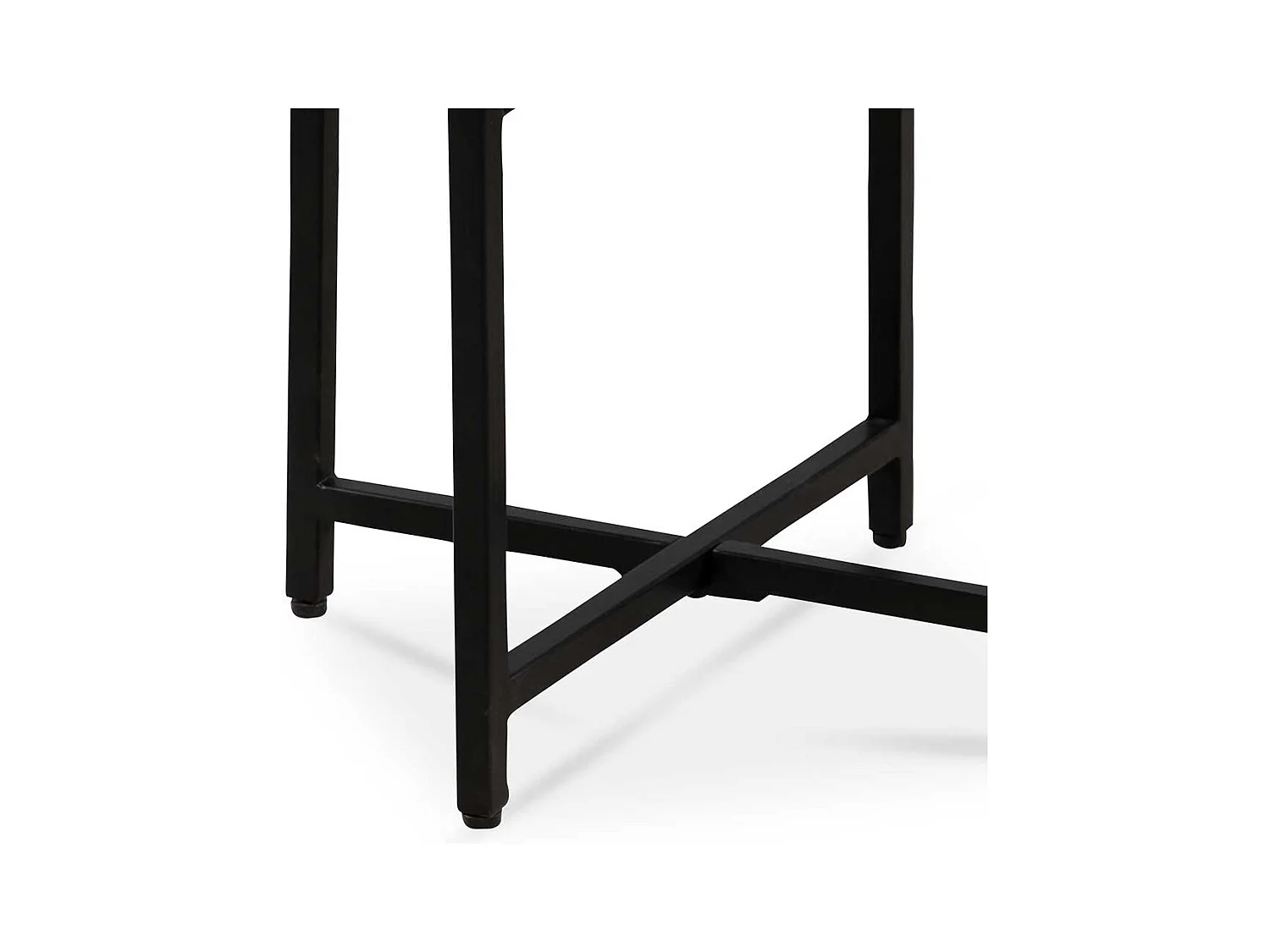 Beistelltisch Massivholztisch mit Staufach im Industry und Loft Stil