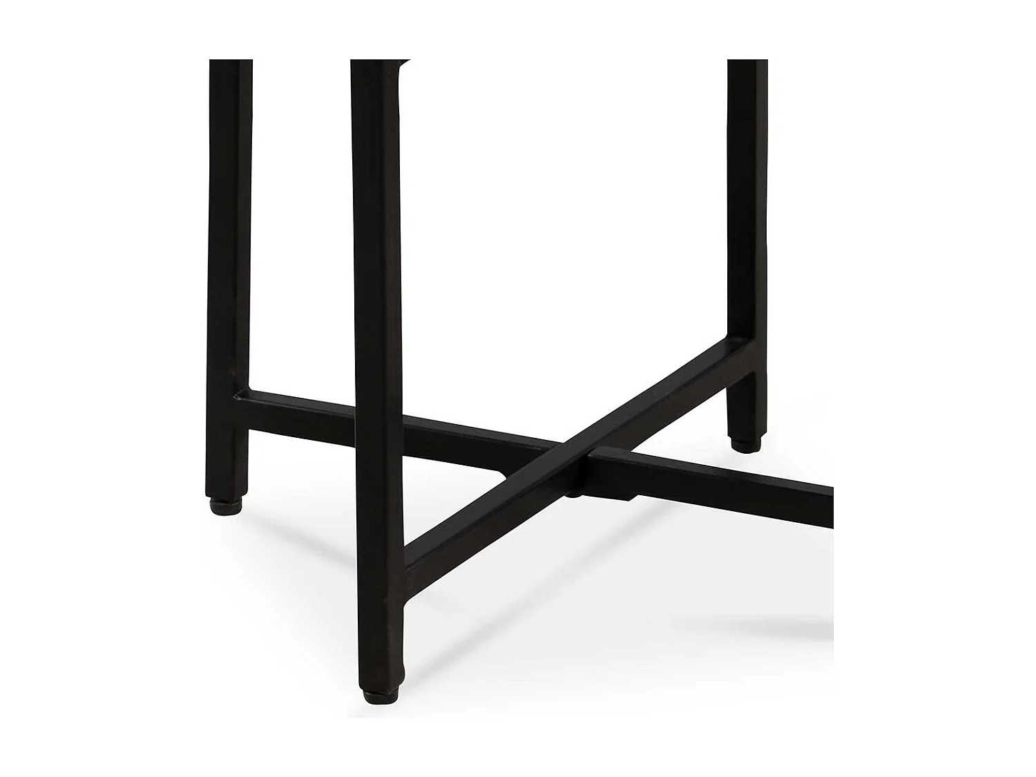 Beistelltisch Massivholztisch mit Staufach im Industry und Loft Stil