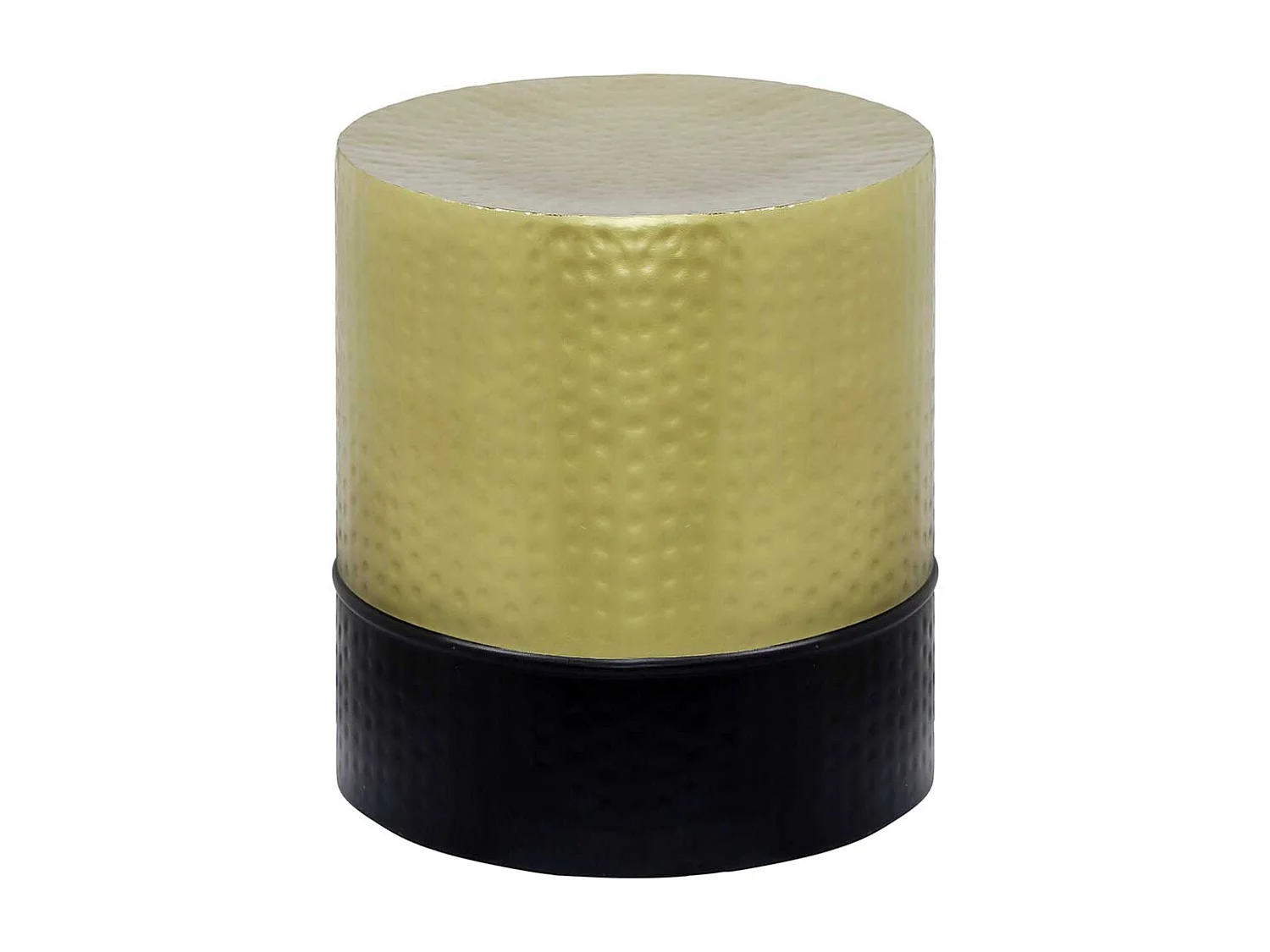 Beistelltisch Beistelltischchen in Goldfarben und Schwarz