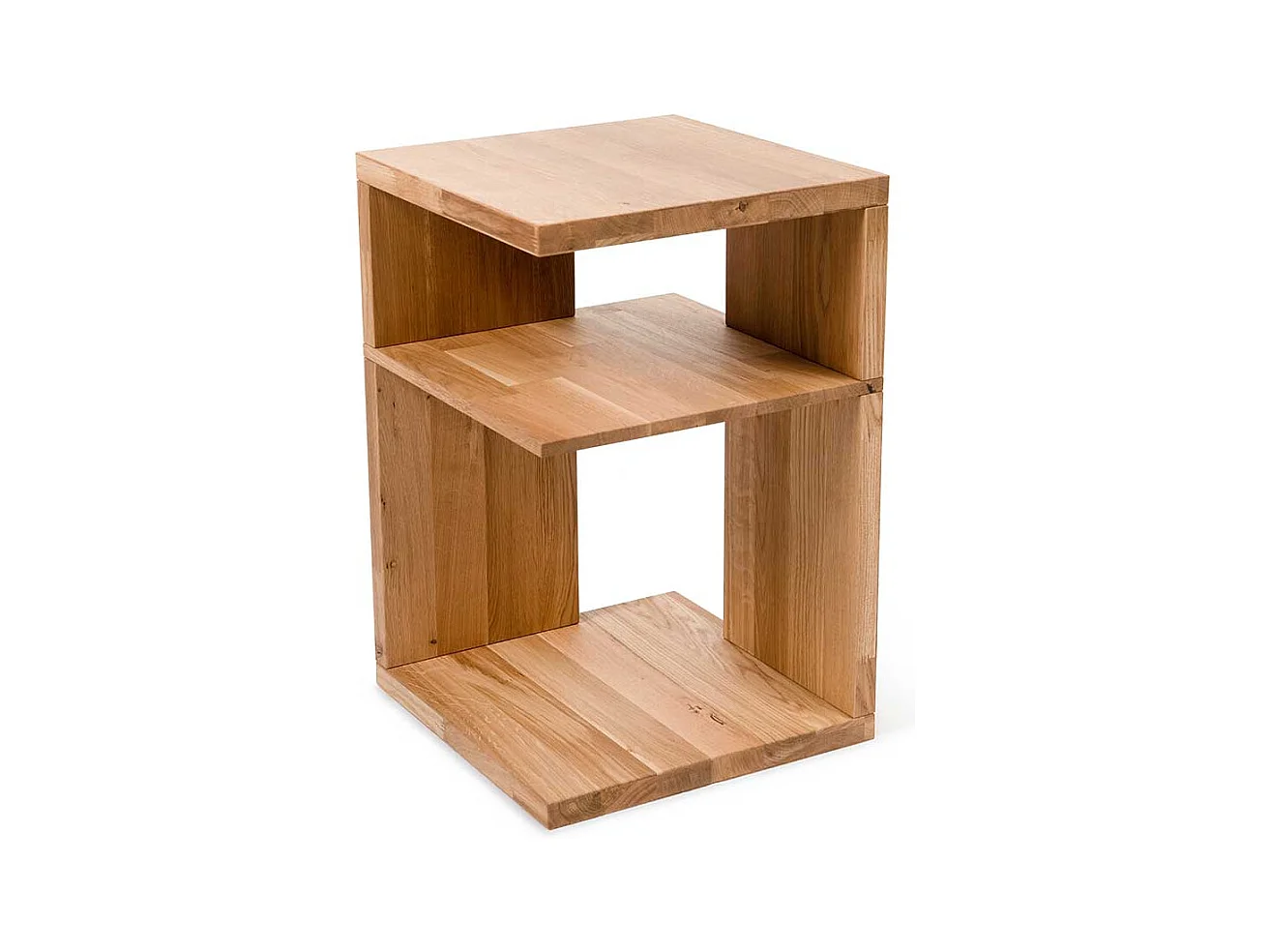 Wildeiche Beistelltisch geölt 60 cm hoch 40 cm breit