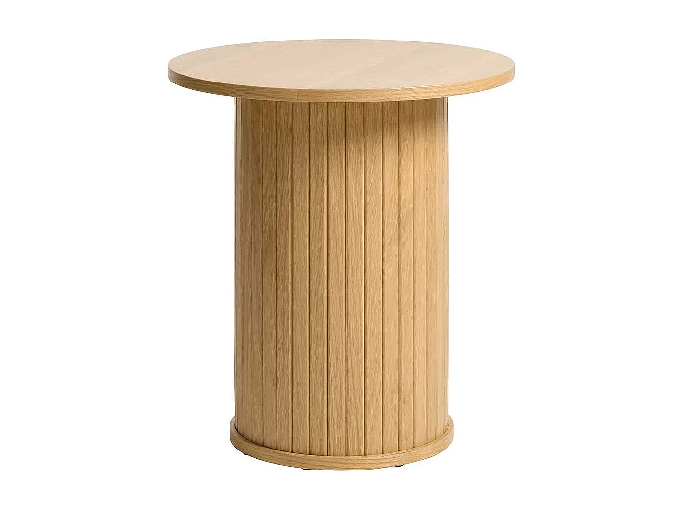 Rundes Beistelltischchen in Eichefarben Skandi Design