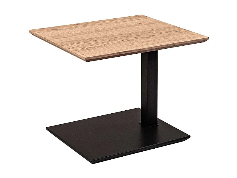 Beistelltisch Sofa in Wildeiche Bianco und Anthrazit höhenverstellbar