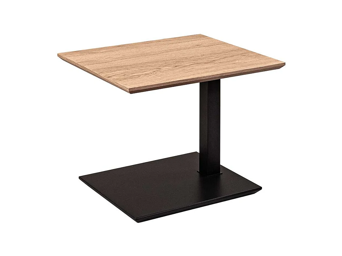 Beistelltisch Sofa in Wildeiche Bianco und Anthrazit höhenverstellbar