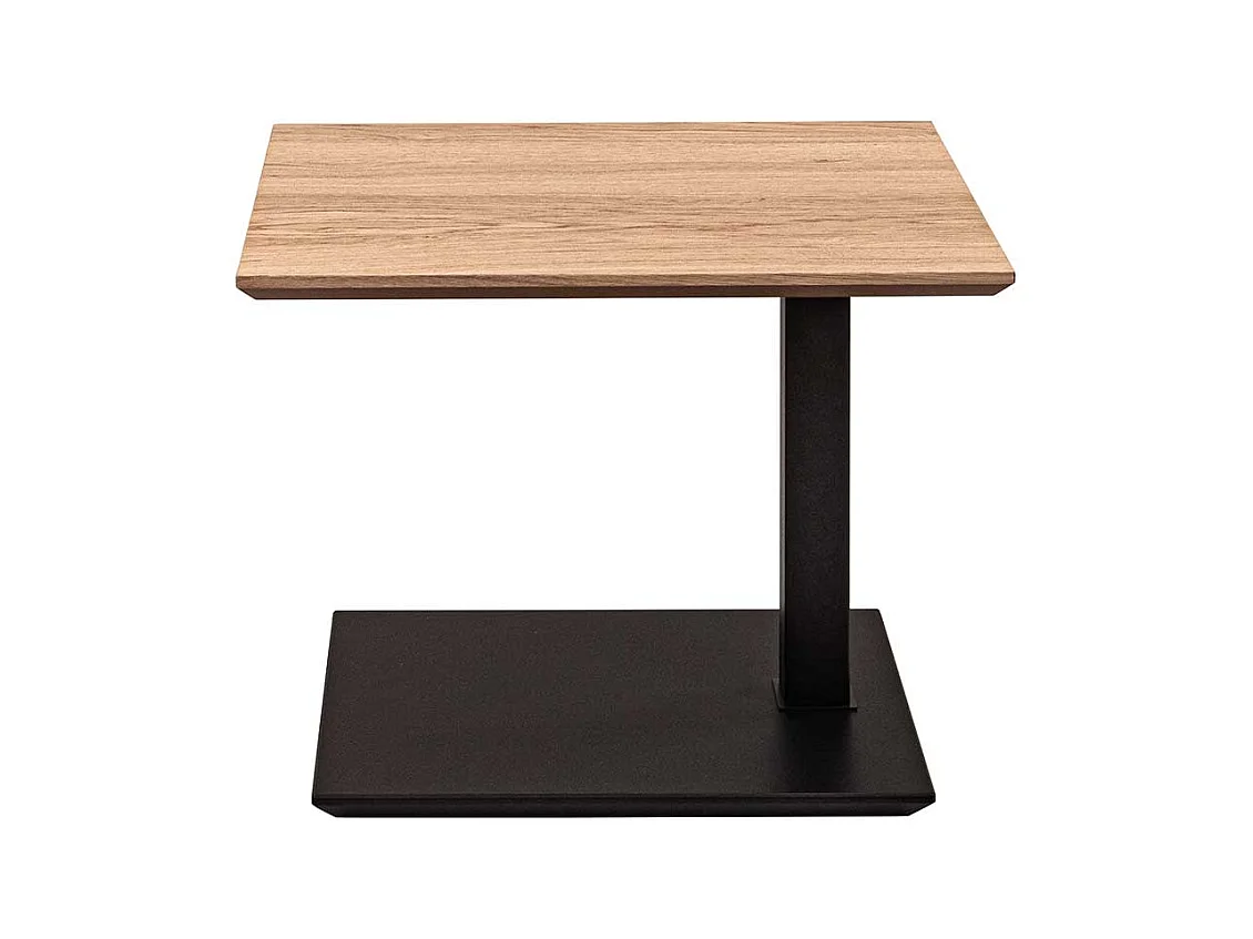 Beistelltisch Sofa in Wildeiche Bianco und Anthrazit höhenverstellbar