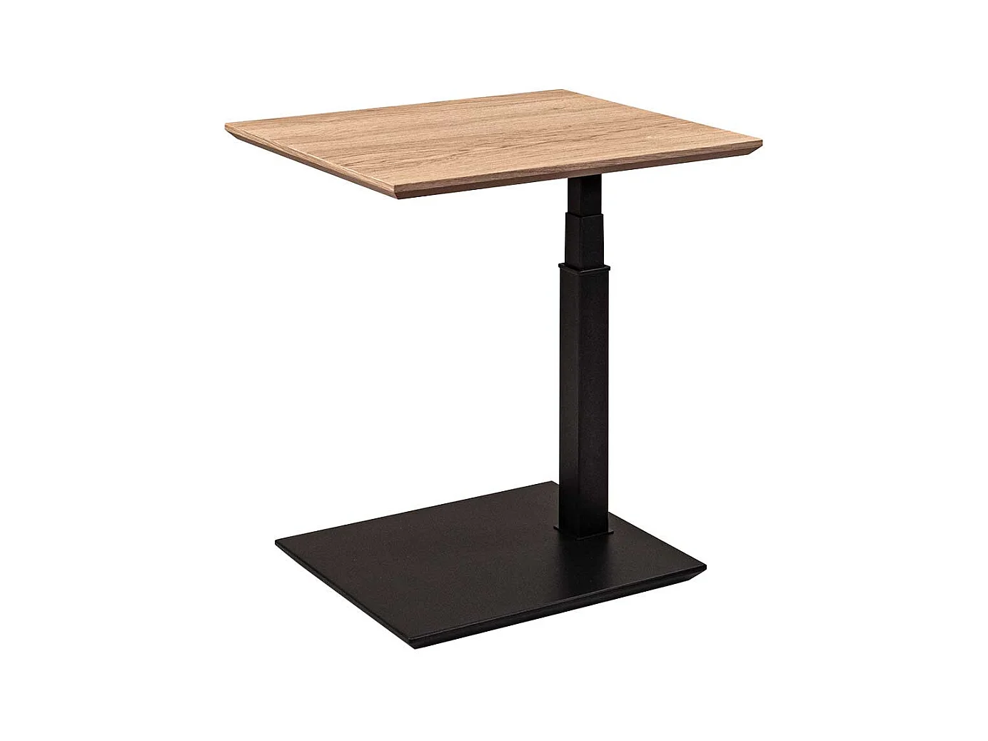 Beistelltisch Sofa in Wildeiche Bianco und Anthrazit höhenverstellbar