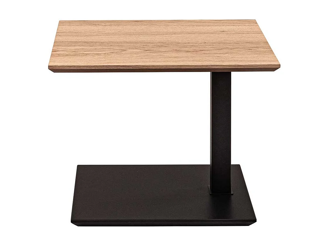 Beistelltisch Sofa in Wildeiche Bianco und Anthrazit höhenverstellbar