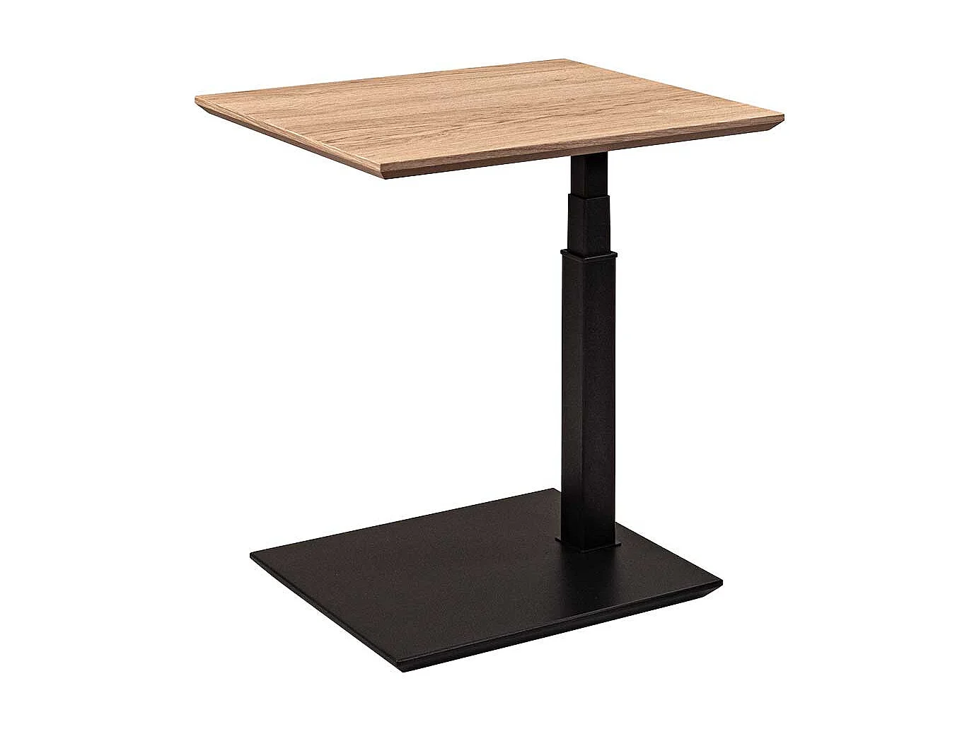 Beistelltisch Sofa in Wildeiche Bianco und Anthrazit höhenverstellbar