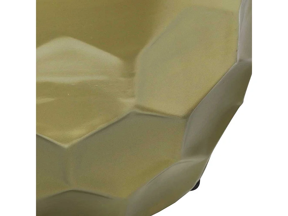 Beistelltisch Beistelltischchen in Goldfarben mit Wabenmuster