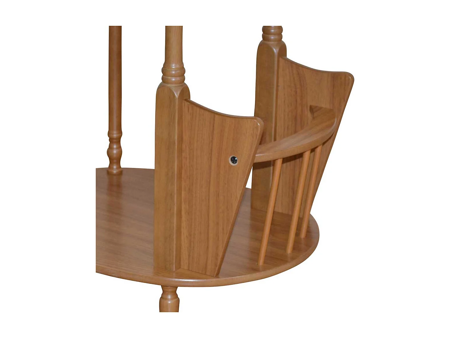 Beistelltisch in Nussbaumfarben oval