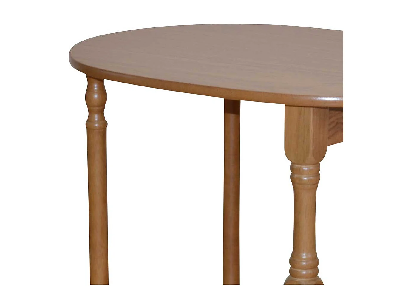 Beistelltisch in Nussbaumfarben oval