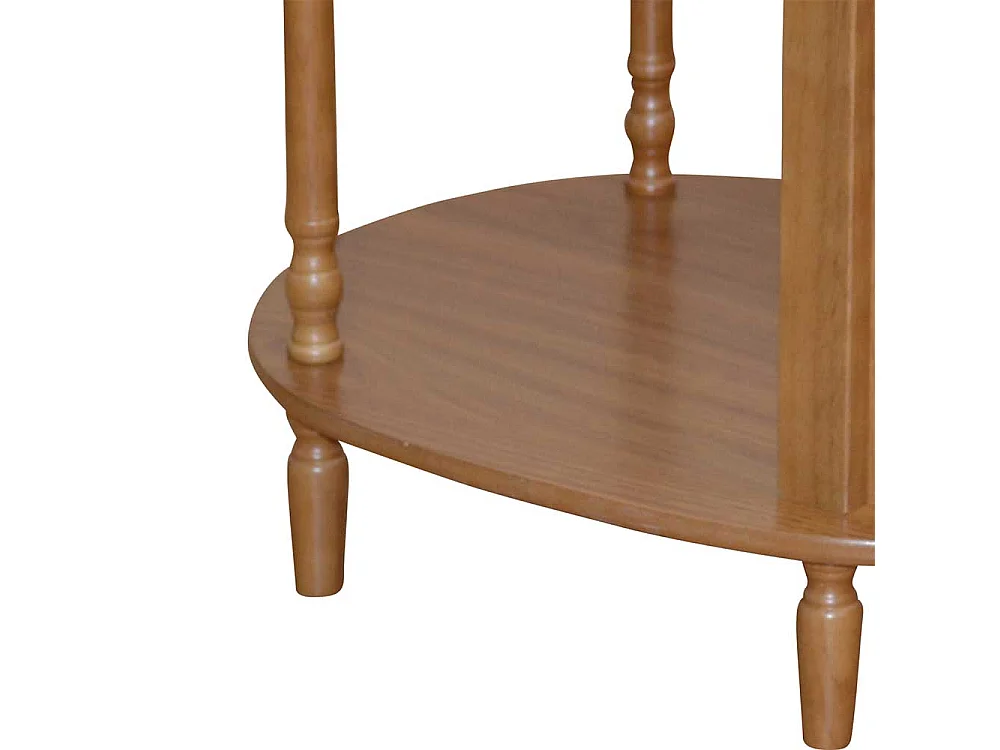 Beistelltisch in Nussbaumfarben oval