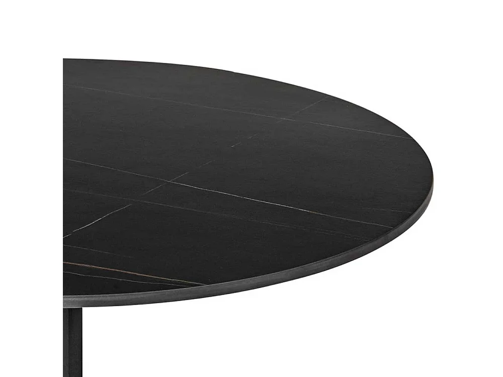 Beistelltische Sofa modern mit Keramikplatte Sterngestell (zweiteilig)