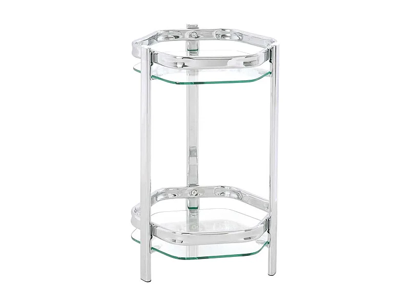 Beistelltisch mit 2 Glasplatten