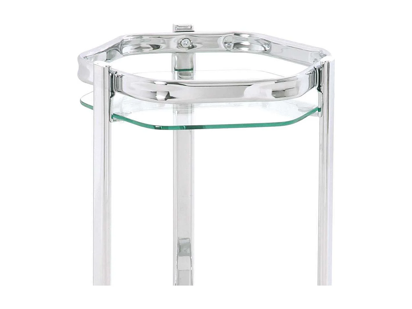 Beistelltisch mit 2 Glasplatten