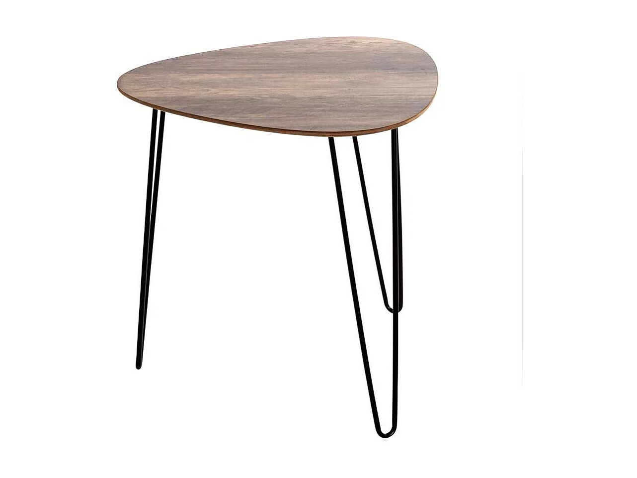 Beistelltische Sofa mit Tischplatten in Wankelform Retrostil (zweiteilig)