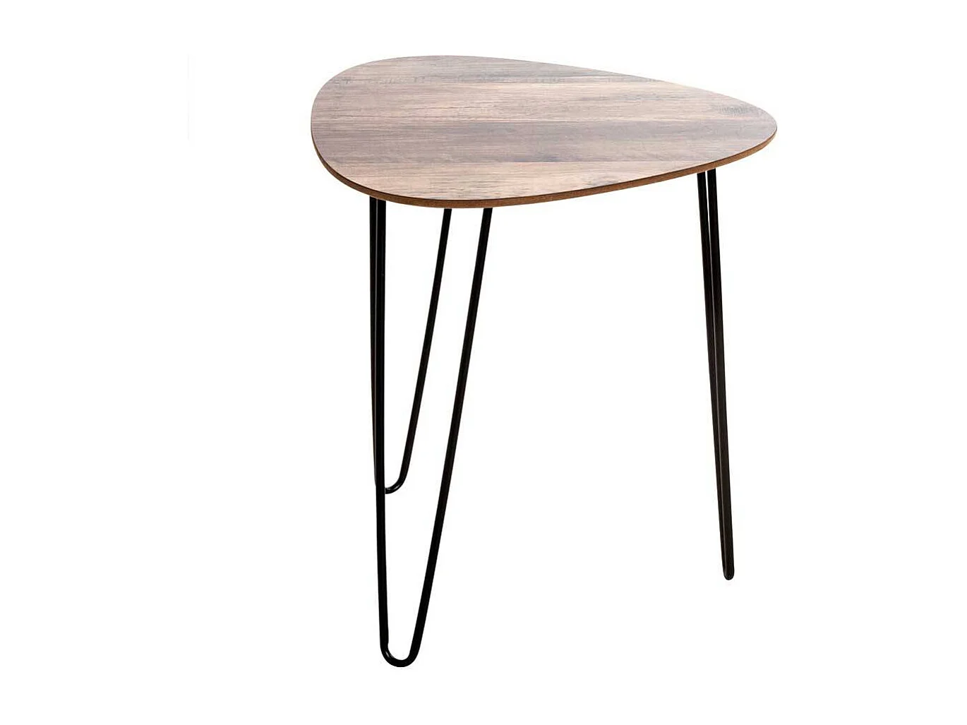 Beistelltische Sofa mit Tischplatten in Wankelform Retrostil (zweiteilig)