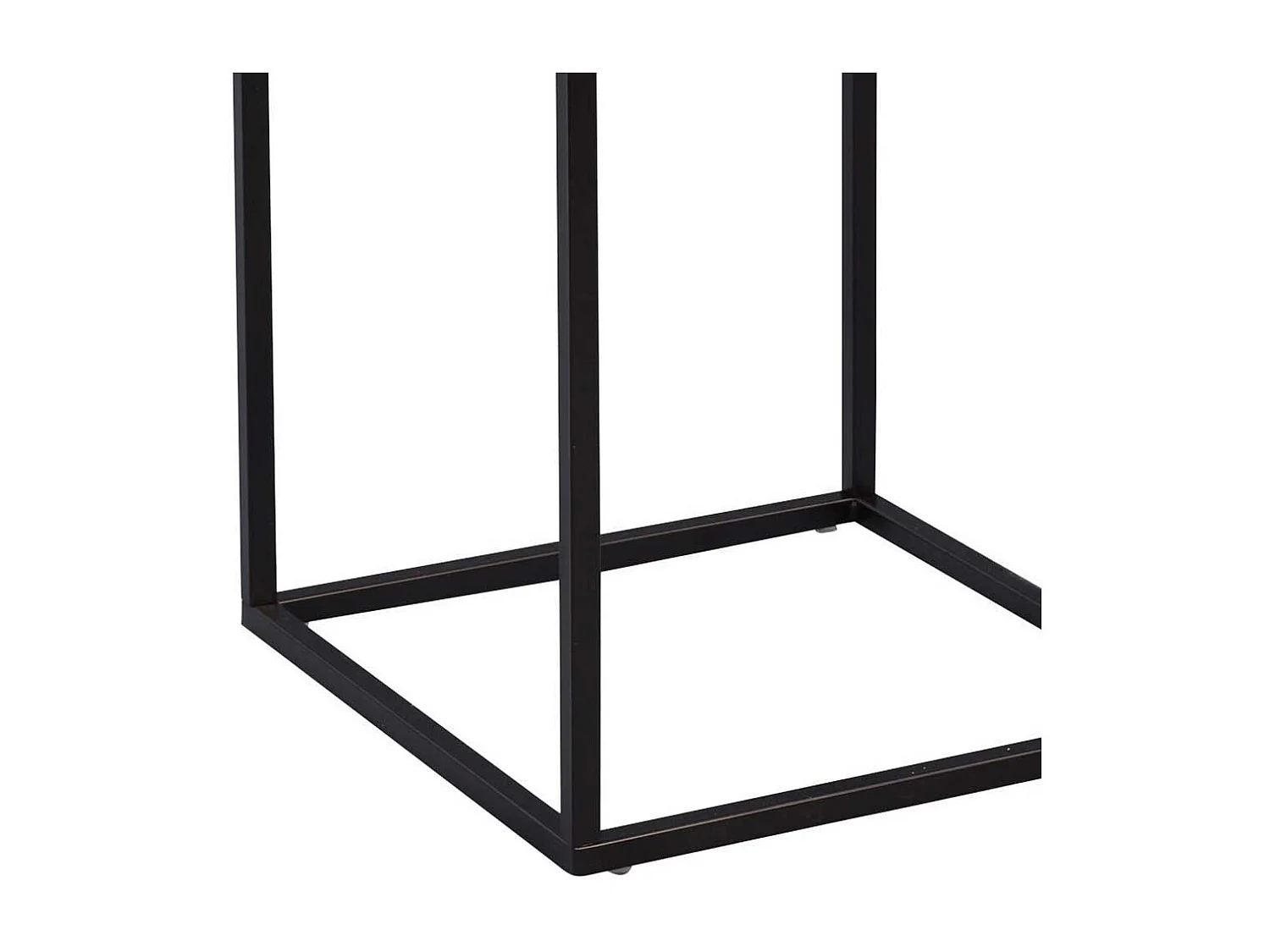 Design Beistelltisch in Beton Grau und Schwarz 40 cm breit