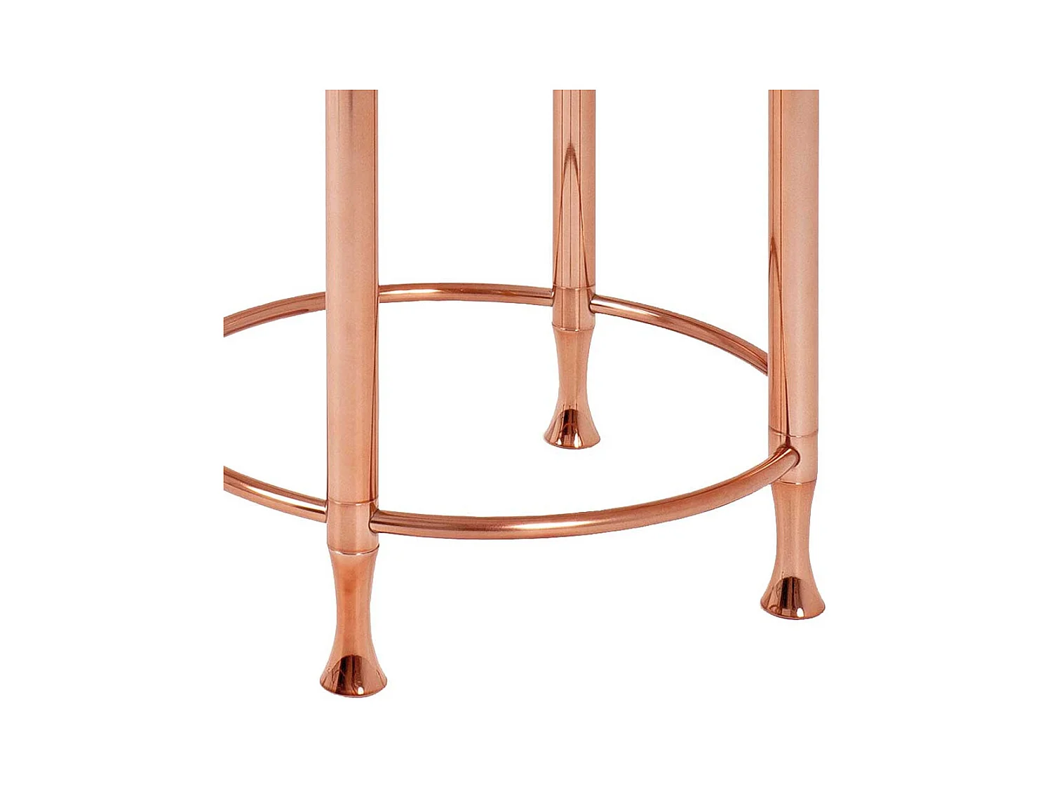 Beistelltisch in Kupferfarben Rund