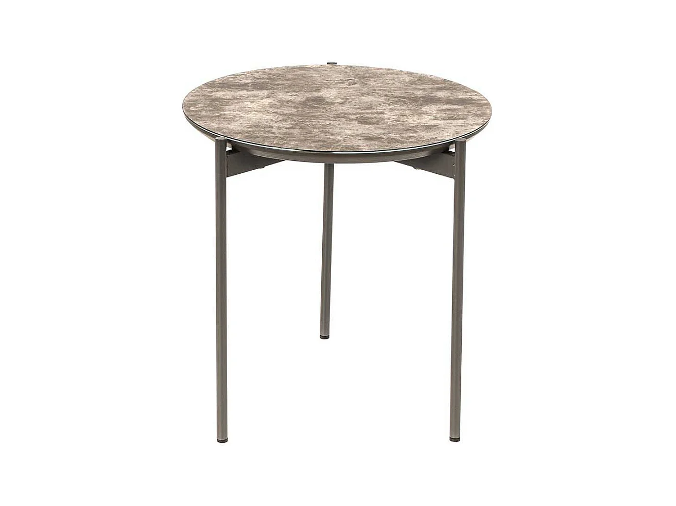 Sofa Beistelltisch in Braun und Dunkelgrau Glas beschichtet