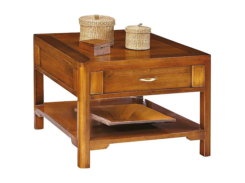 Beistelltisch Sofa in italienischem Design Nussbaumfarben