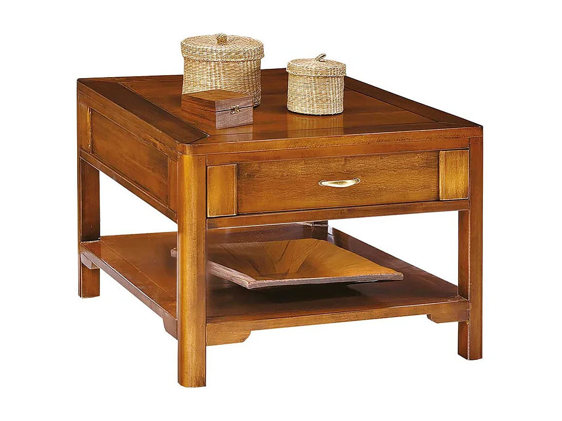 Beistelltisch Sofa in italienischem Design Nussbaumfarben