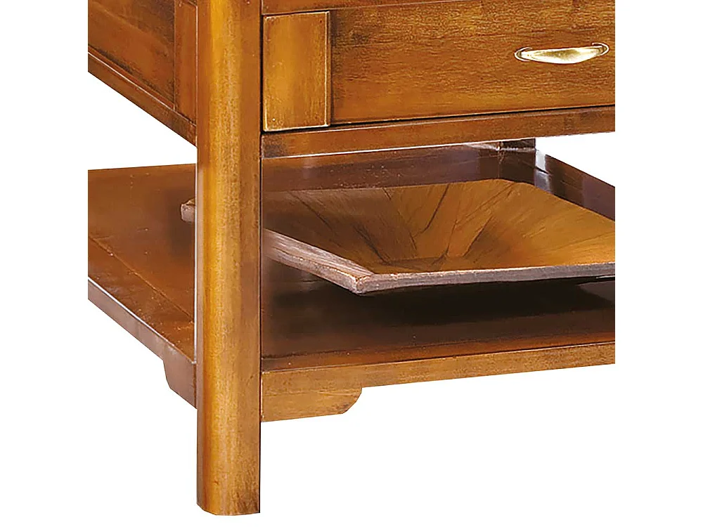 Beistelltisch Sofa in italienischem Design Nussbaumfarben