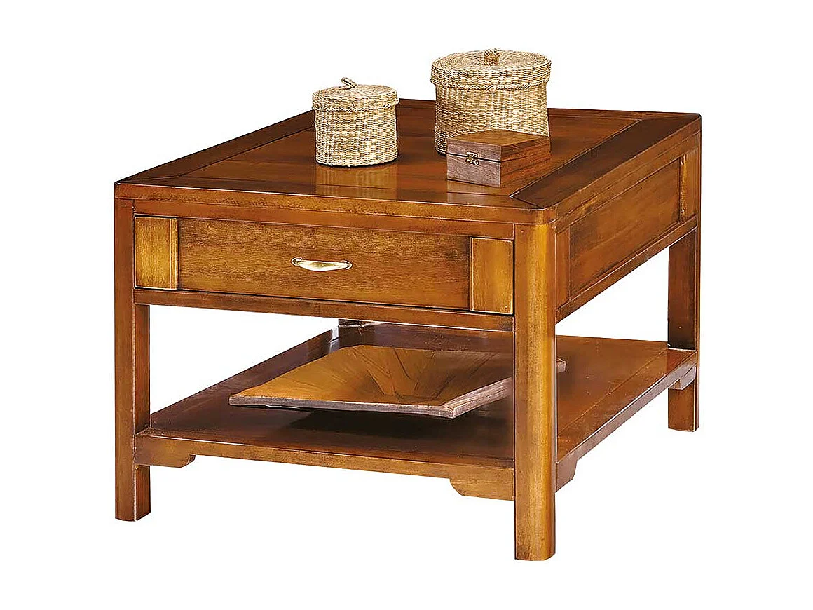 Beistelltisch Sofa in italienischem Design Nussbaumfarben