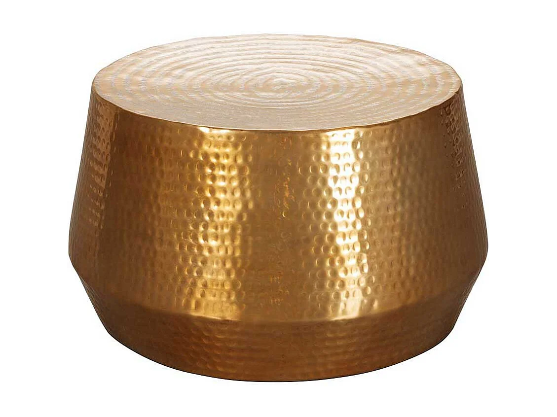 Couch Beistelltisch in Goldfarben 60 cm breit