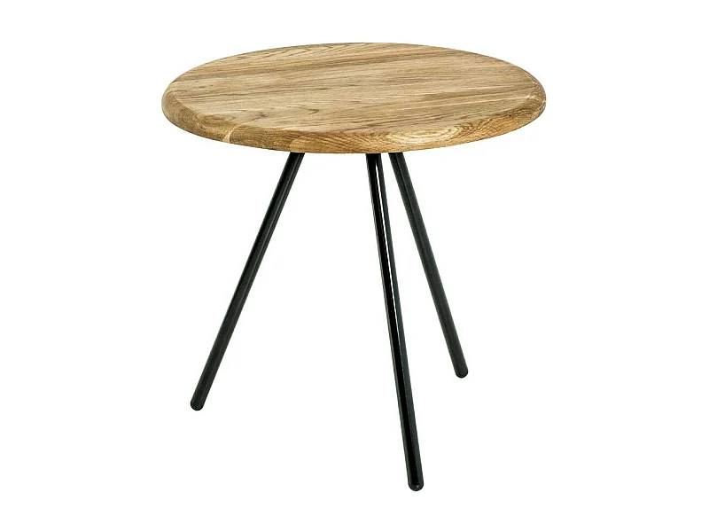 Beistelltisch Sofa mit Eiche Massivholzplatte Dreibeingestell