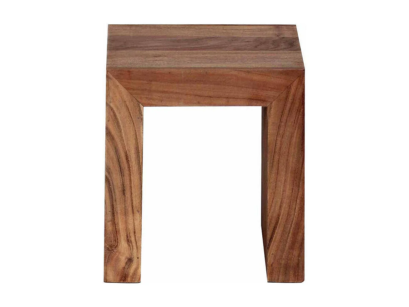 Beistelltisch Set aus Akazie Massivholz naturbelassen (dreiteilig)