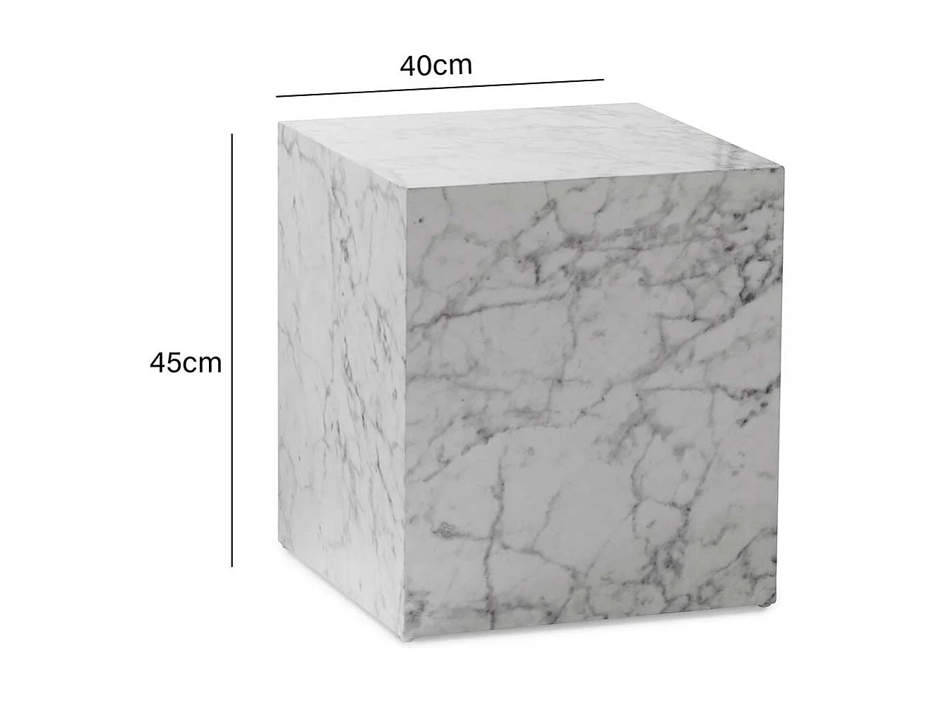 Beistelltisch Couchtisch in Marmor Optik Hochglanz