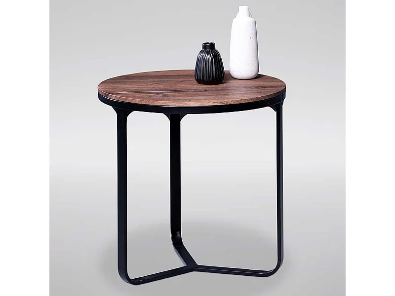 Beistelltisch Sofa mit runder Tischplatte 51 cm hoch