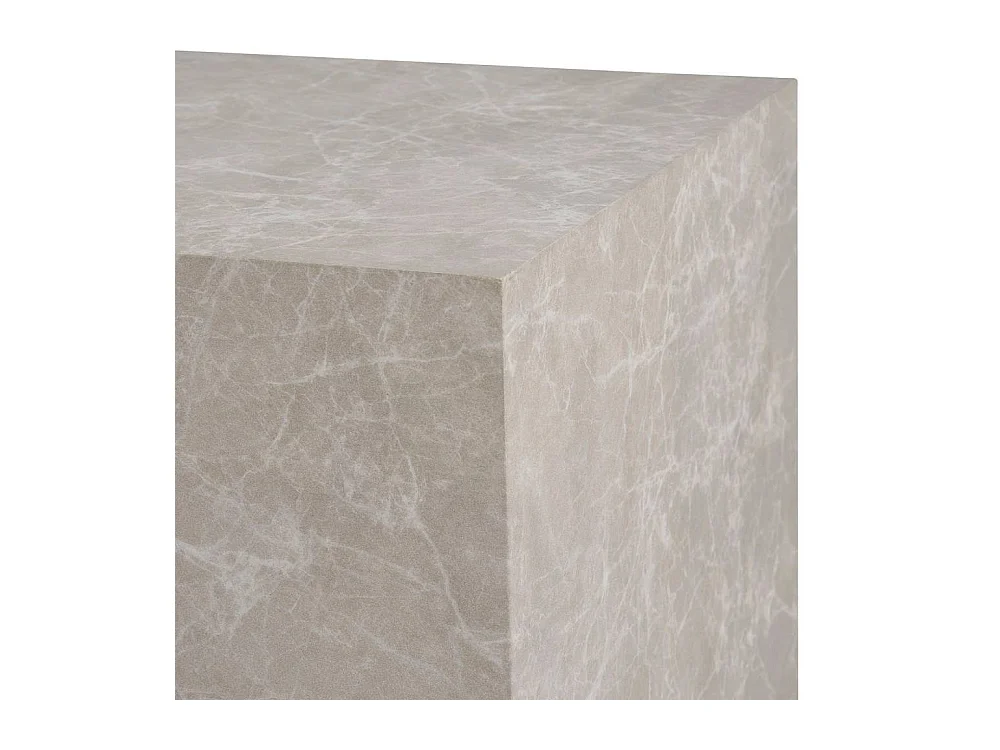 Beistelltische Satztisch in Marmor Optik Block-Form (zweiteilig)