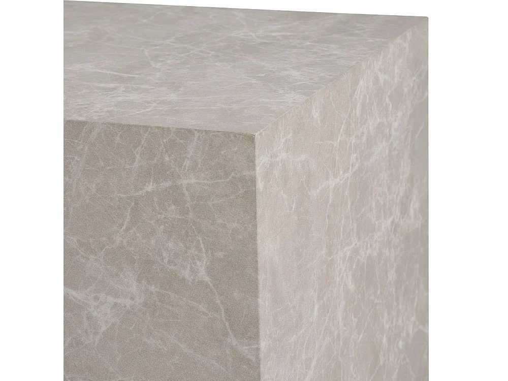 Beistelltische Satztisch in Marmor Optik Block-Form (zweiteilig)