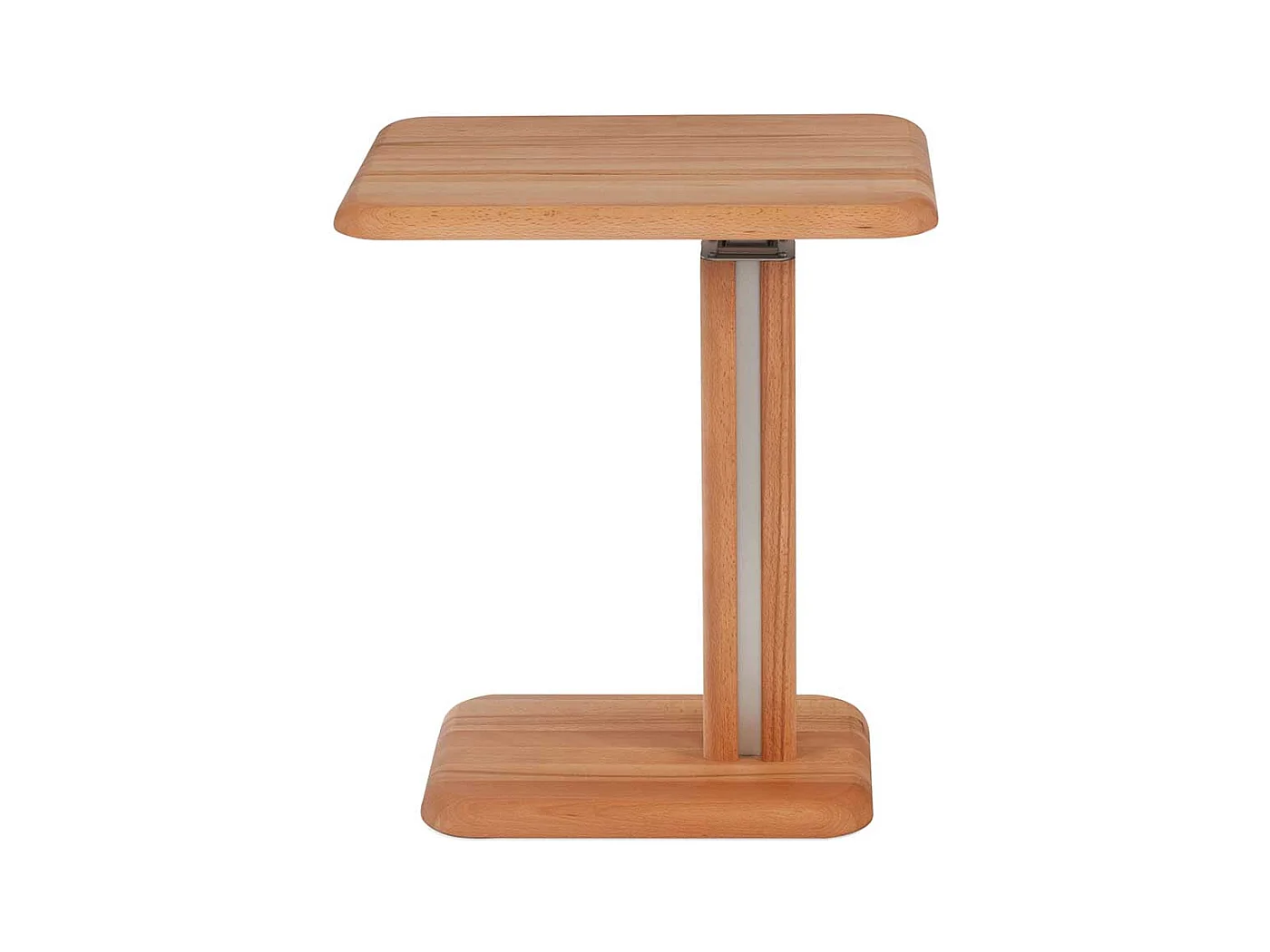 Couch Beistelltisch aus Kernbuche Massivholz höhenverstellbar