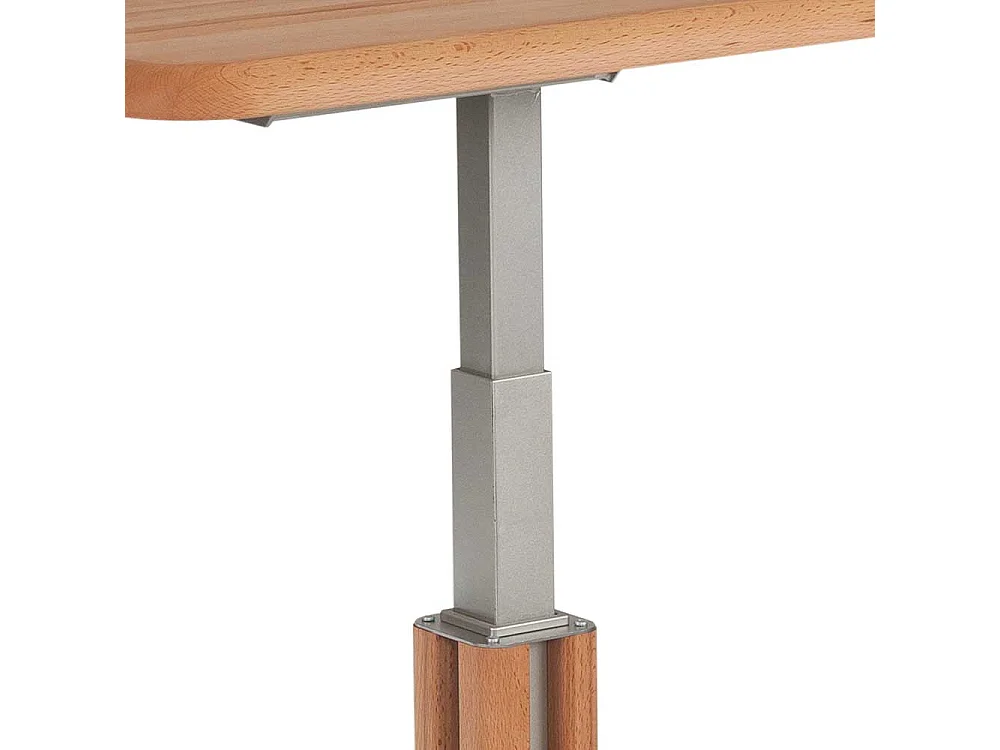 Couch Beistelltisch aus Kernbuche Massivholz höhenverstellbar