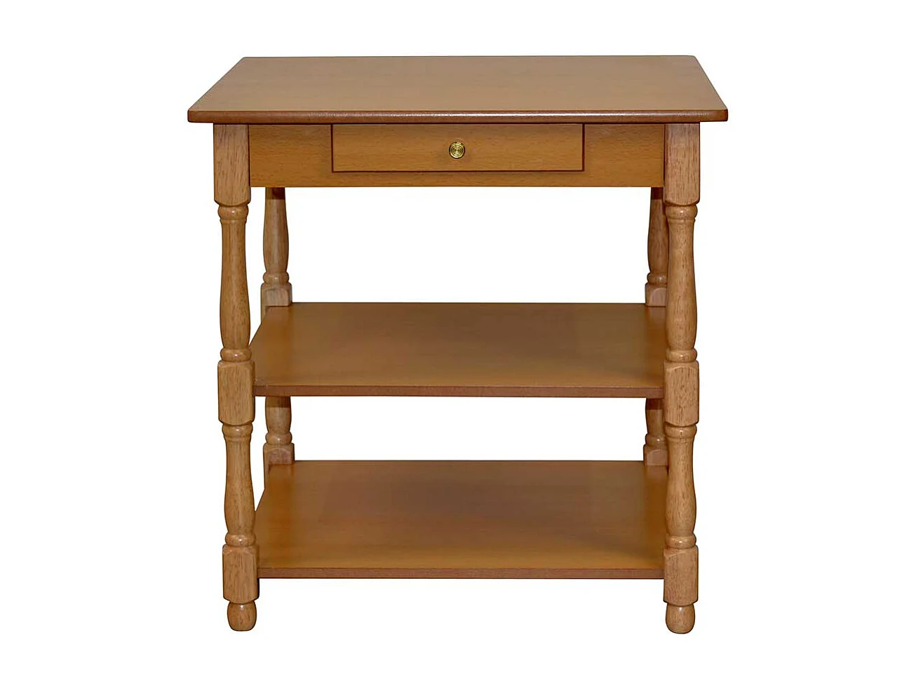 Beistelltisch Flur in Buchefarben einer Schublade