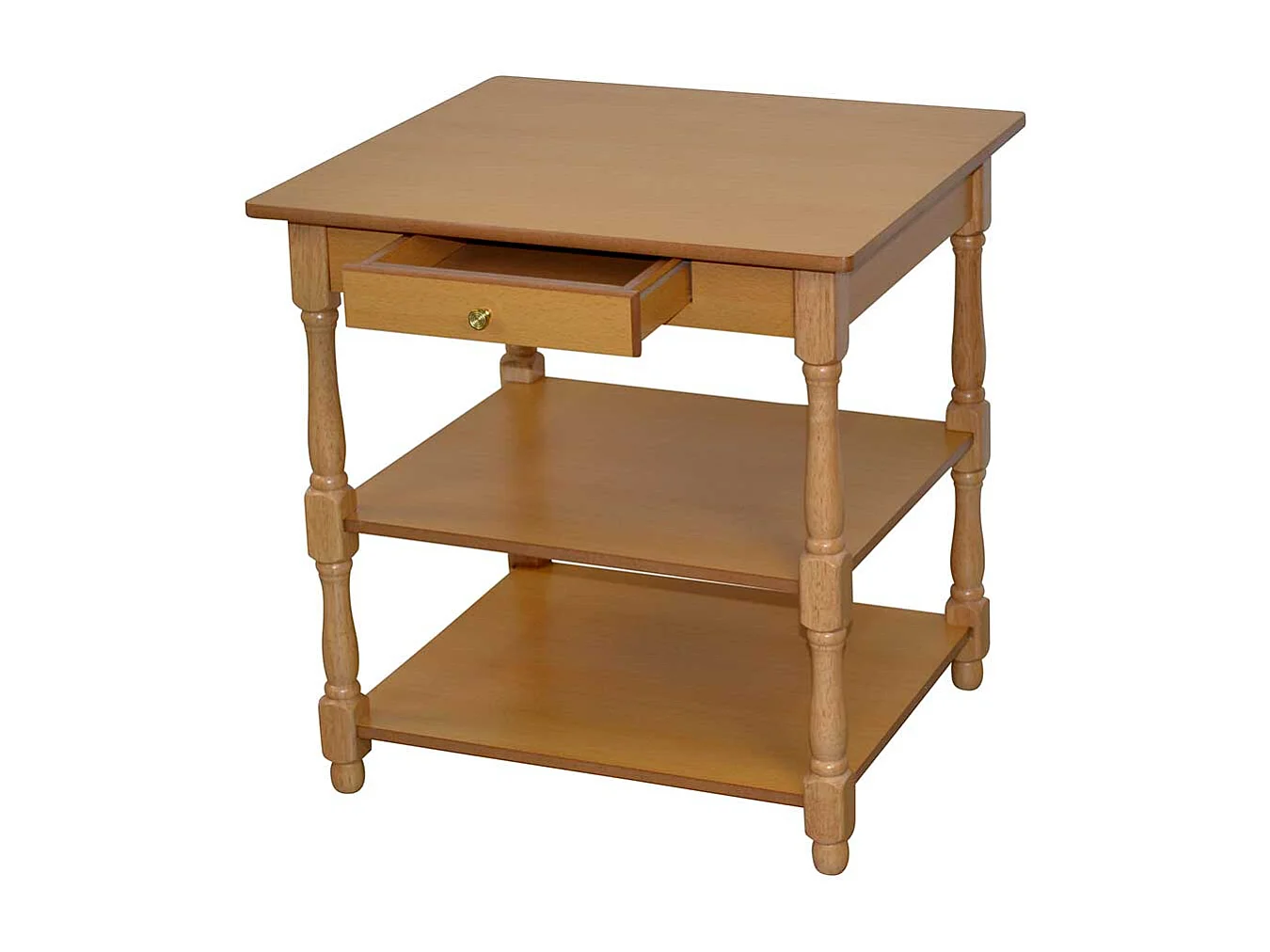 Beistelltisch Flur in Buchefarben einer Schublade
