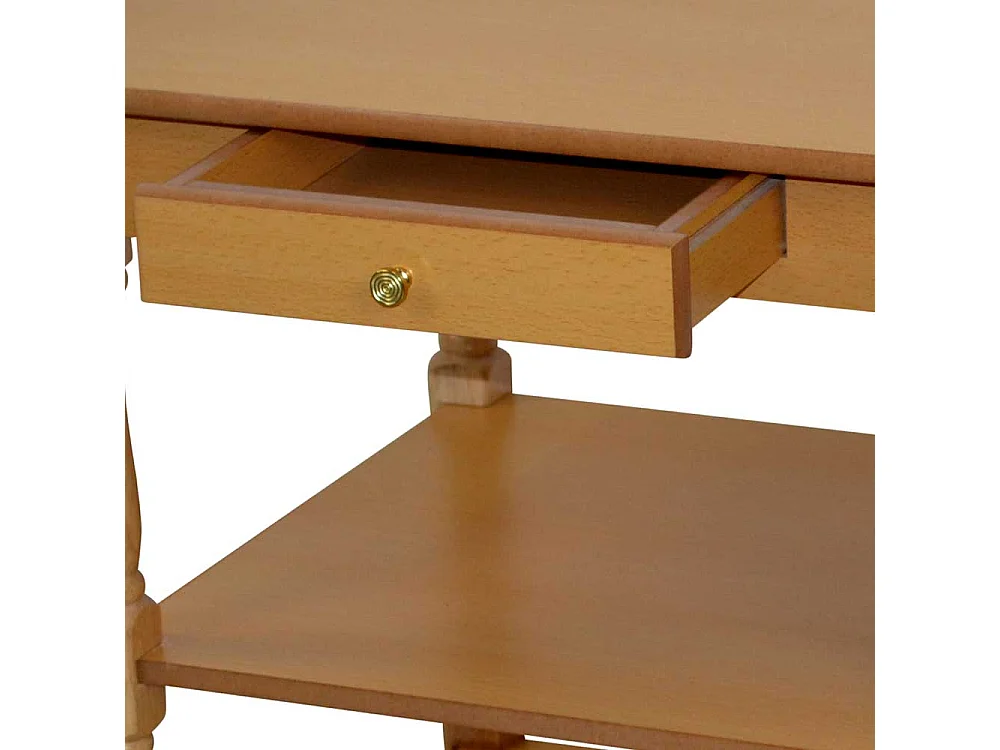 Beistelltisch Flur in Buchefarben einer Schublade