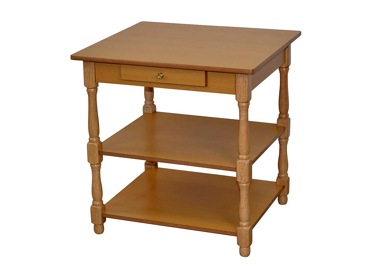 Beistelltisch Flur in Buchefarben einer Schublade