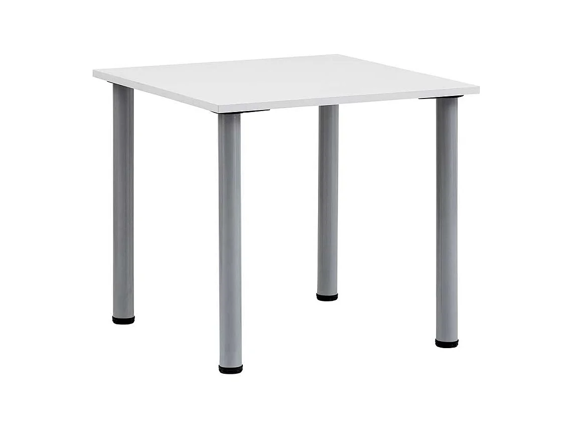 Beistelltisch Büro in Lichtgrau Vierfußgestell