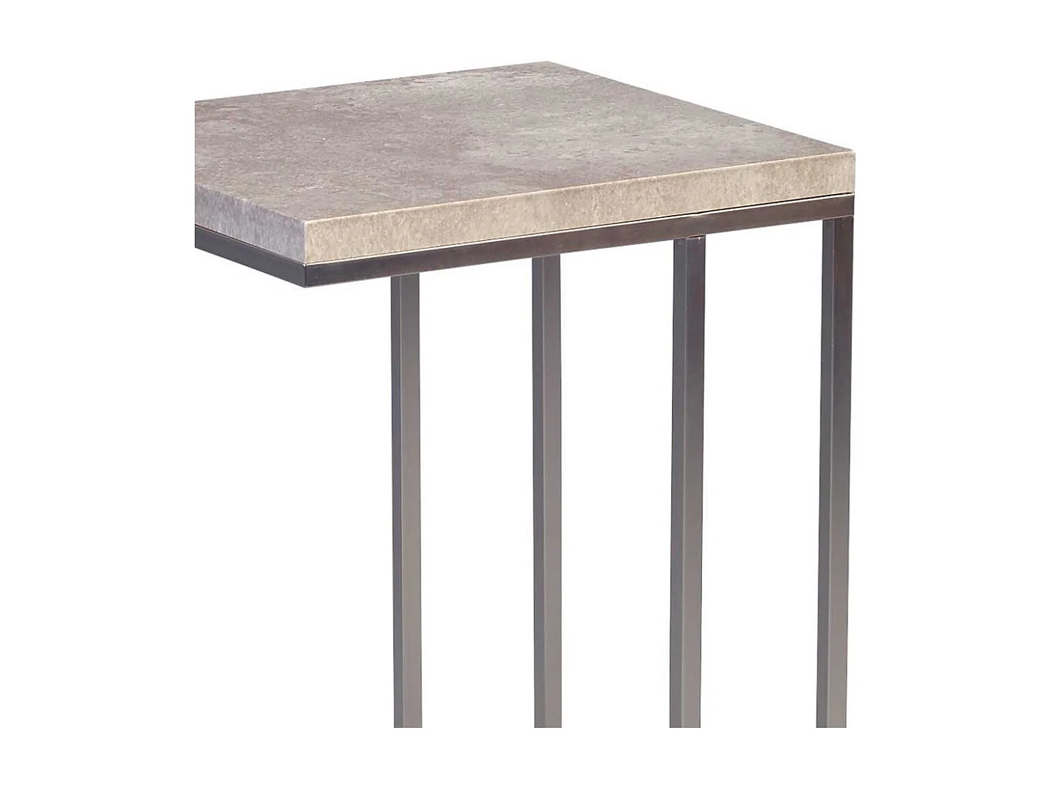 Sofa Beistelltisch in Beton Grau modern