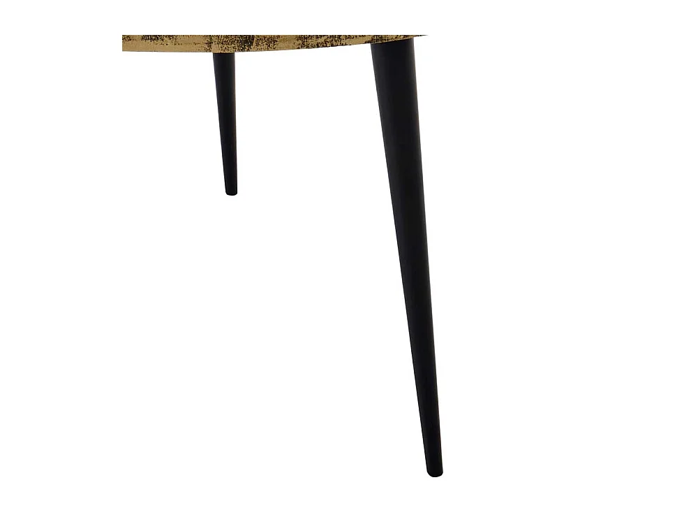 Retro Beistelltisch Sofa mit Tischplatte in Wankelform 47 cm hoch