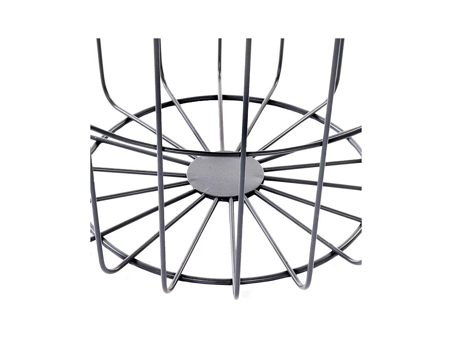 Drahtgestell Beistelltisch im Skandi Design abnehmbarer Tischplatte