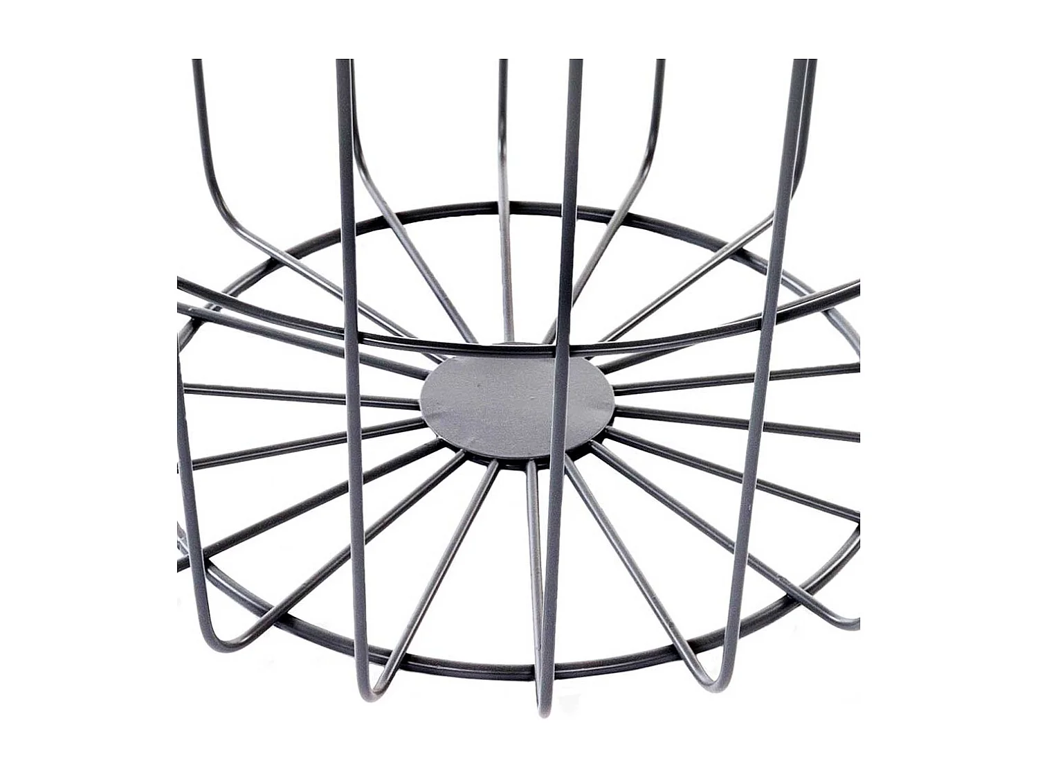 Drahtgestell Beistelltisch im Skandi Design abnehmbarer Tischplatte