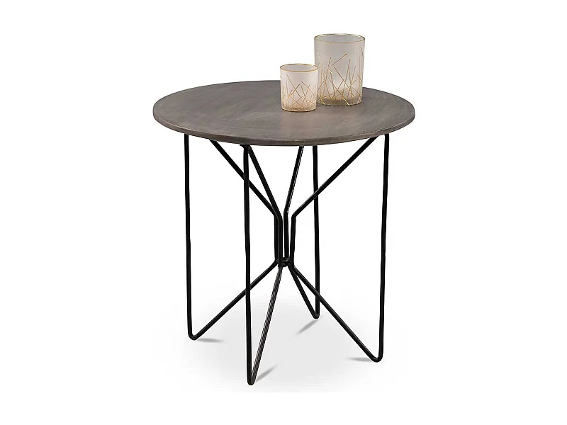 Beistelltisch Wohnzimmertisch in runder Form und modernem Design