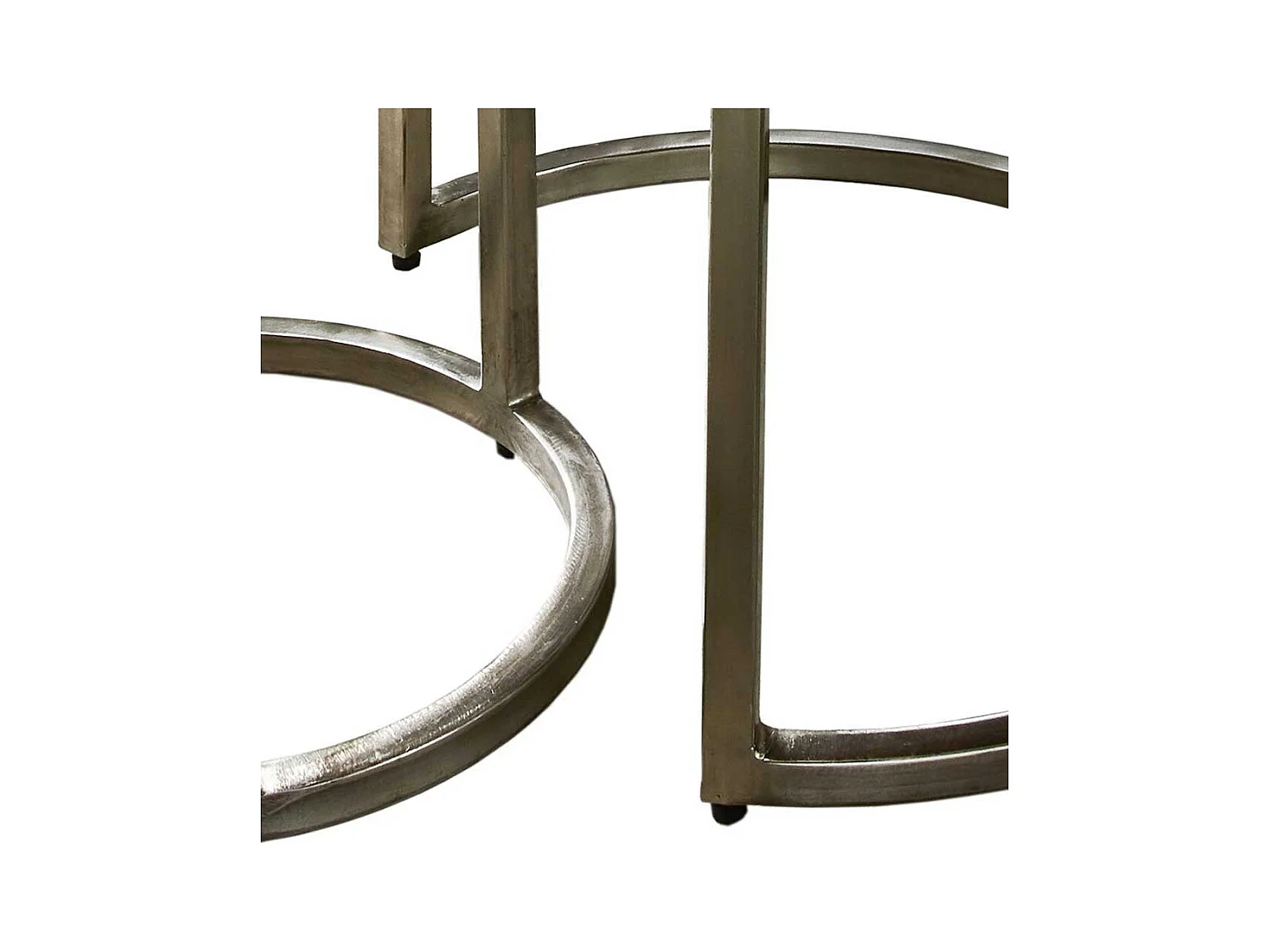 Industrial Beistelltische aus Recyclingholz Eisen (zweiteilig)